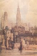 Richard Parkes Bonington Rouen from the Qualis (nn03) oil